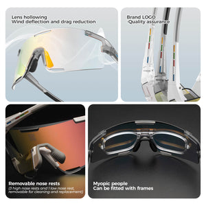 ROCKBROS Boundless 3 Lens Photochromic Cycling Glasses