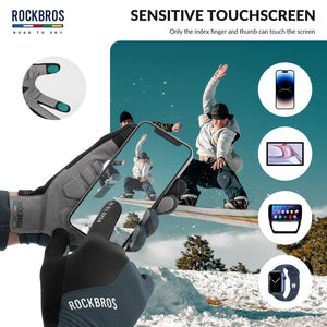 ROAD TO SKY Anti-Slip Full Finger Cycling Gloves
