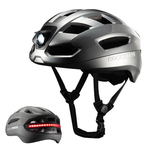 ROCKBROS Smart Bike Helmet with Remote-Controlled Warning Lights