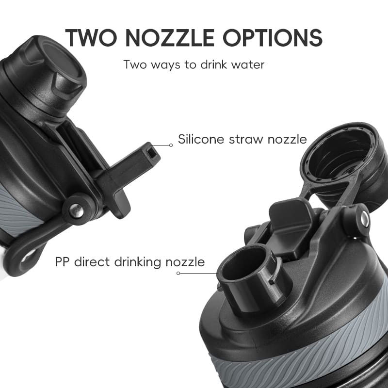 ROCKBROS Stainless Steel Insulated Water Bottle & Straw