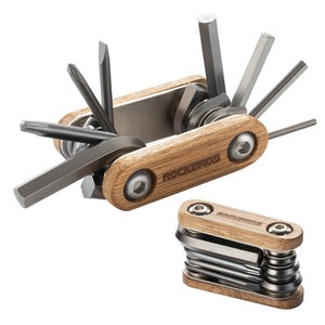ROCKBROS Wood Handle Titanium Bike Multi Tool