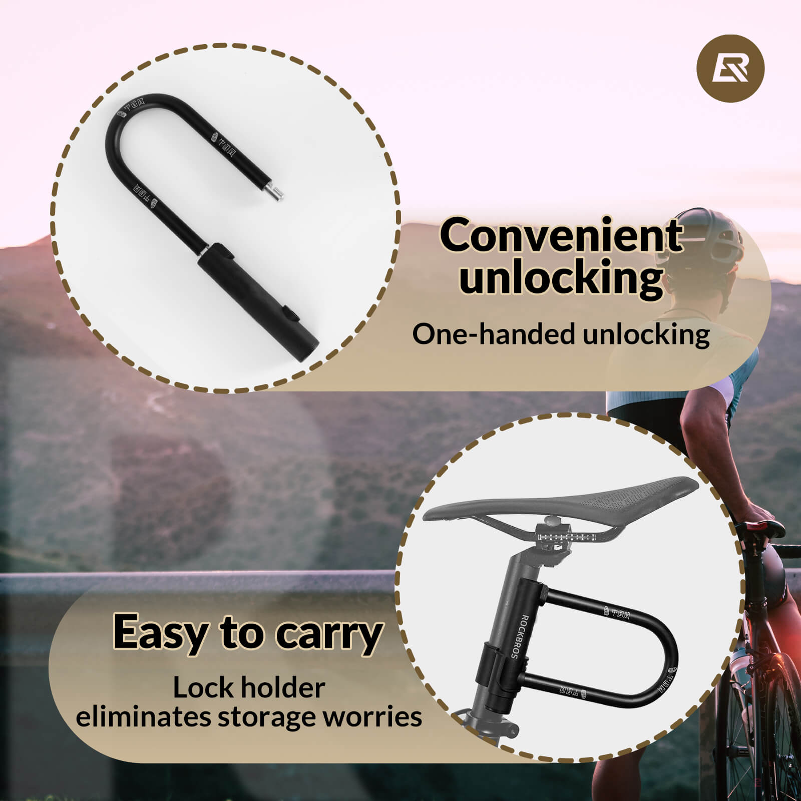 ROCKBROS U-Lock Bike Lock
