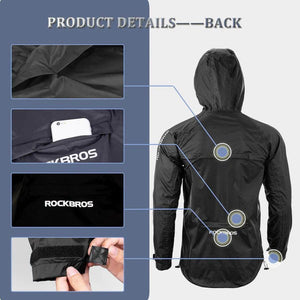 ROCKBROS Unisex Cycling Rain Jacket