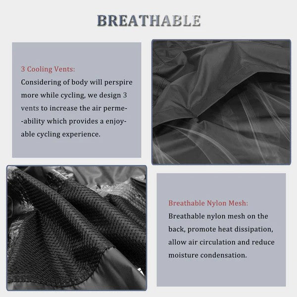 ROCKBROS Unisex Cycling Rain Jacket