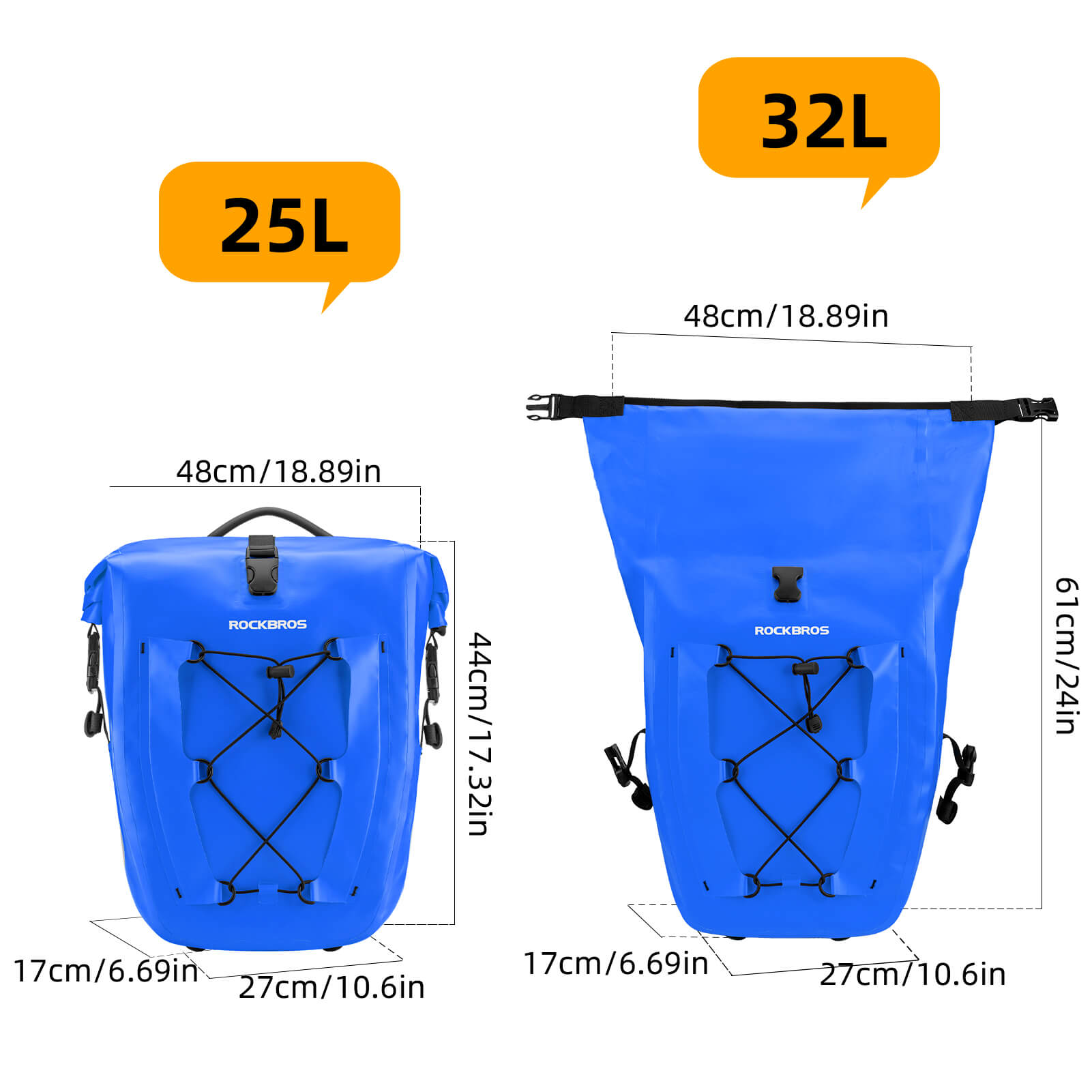 ROCKBROS 32L Waterproof Pannier
