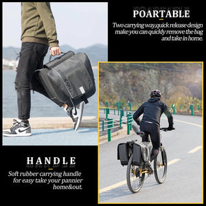 ROCKBROS 30L Waterproof Rear Rack Pannier Bag